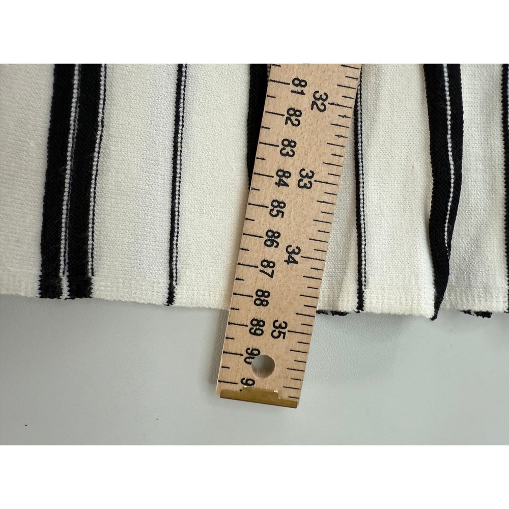 Kate Spade New York Womens Cream Black Striped Knit Fit Flare Dress Medium New - Picture 7 of 10